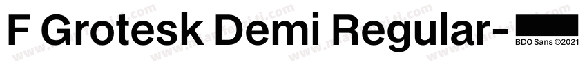 F Grotesk Demi Regular字体转换